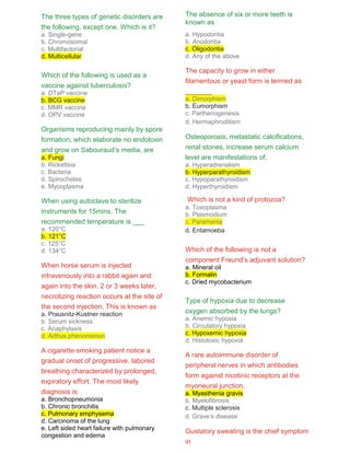 Day 1 Set – 2 General and Oral Pathology, General and Oral Microscopic ...