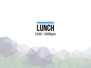 lunch1130 - 1200pm
 