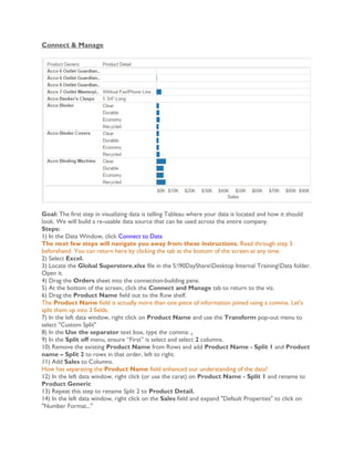 Day 1 Tableau Desktop Hands-on