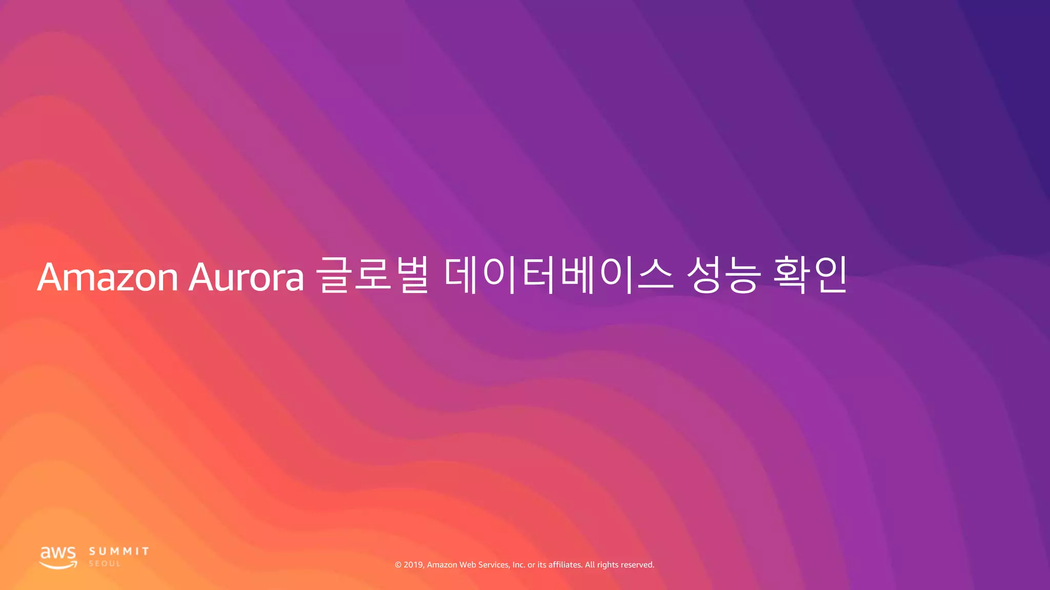 © 2019, Amazon Web Services, Inc. or its affiliates. All rights reserved.© 2019, Amazon Web Services, Inc. or its affiliates. All rights reserved.
 