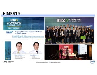 © 2019, Amazon Web Services, Inc. or its affiliates. All rights reserved.
HIMSS19
 