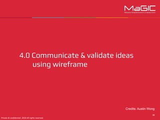 4.0 Communicate & validate ideas
using wireframe
Credits: Austin Wong
 