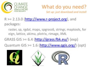 The Analogues R-Package - Ramirez-Villegas | PPTX