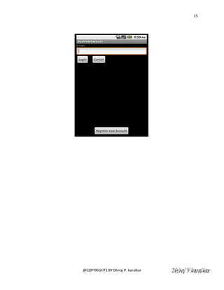 15




@COPYRIGHTS BY Dhiraj P. karalkar   Dhiraj P.karalkar
 