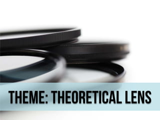 Theme: Theoretical lens

 