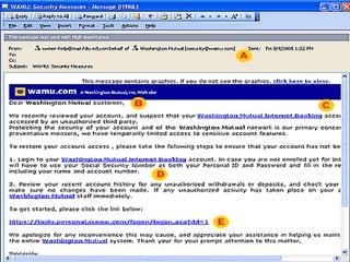 Spotting a Phishing Scam
 
