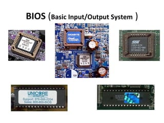 BIOS (Basic Input/Output System )
 
