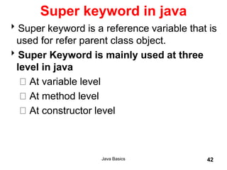 OOPS in java | Super and this Keyword | Memory Management in java ...