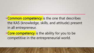 common and core competecies will be discuss through engaging activity ...