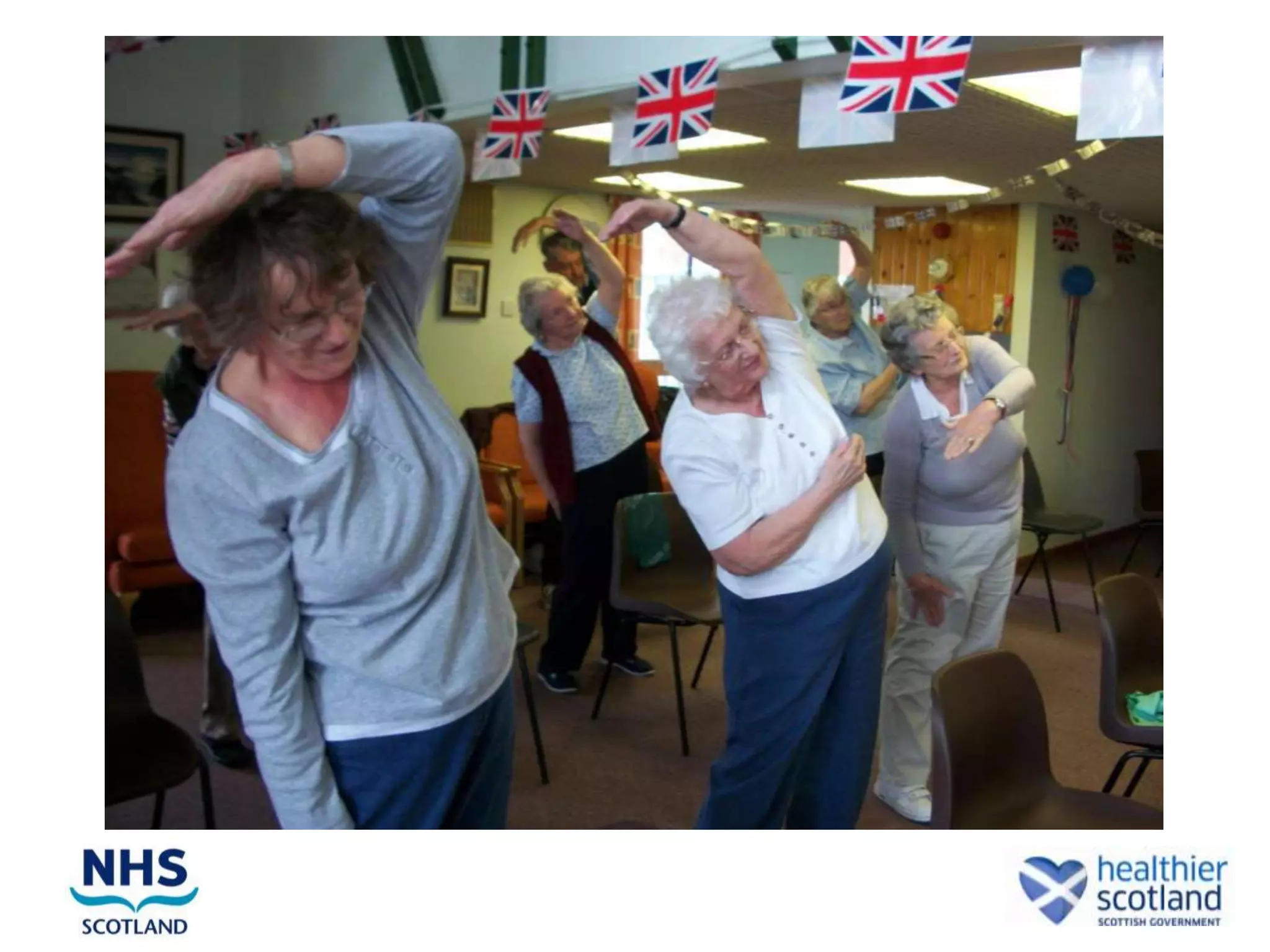 Three Main Features
       of Exercise Programme

• Strengthening

• Balance Retraining

• Walking
 