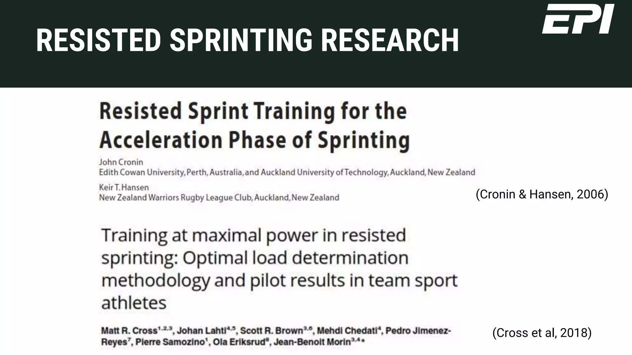 Presentations are communication tools that can be demonstrations, lectures, speeches, and more.
RESISTED SPRINTING RESEARCH
Presentations are communication tools that can be demonstrations, lectures, speeches, and more.
Presentations are communication tools that can be demonstrations, lectures, speeches, and more.
(Cross et al, 2018)
(Cronin & Hansen, 2006)
 