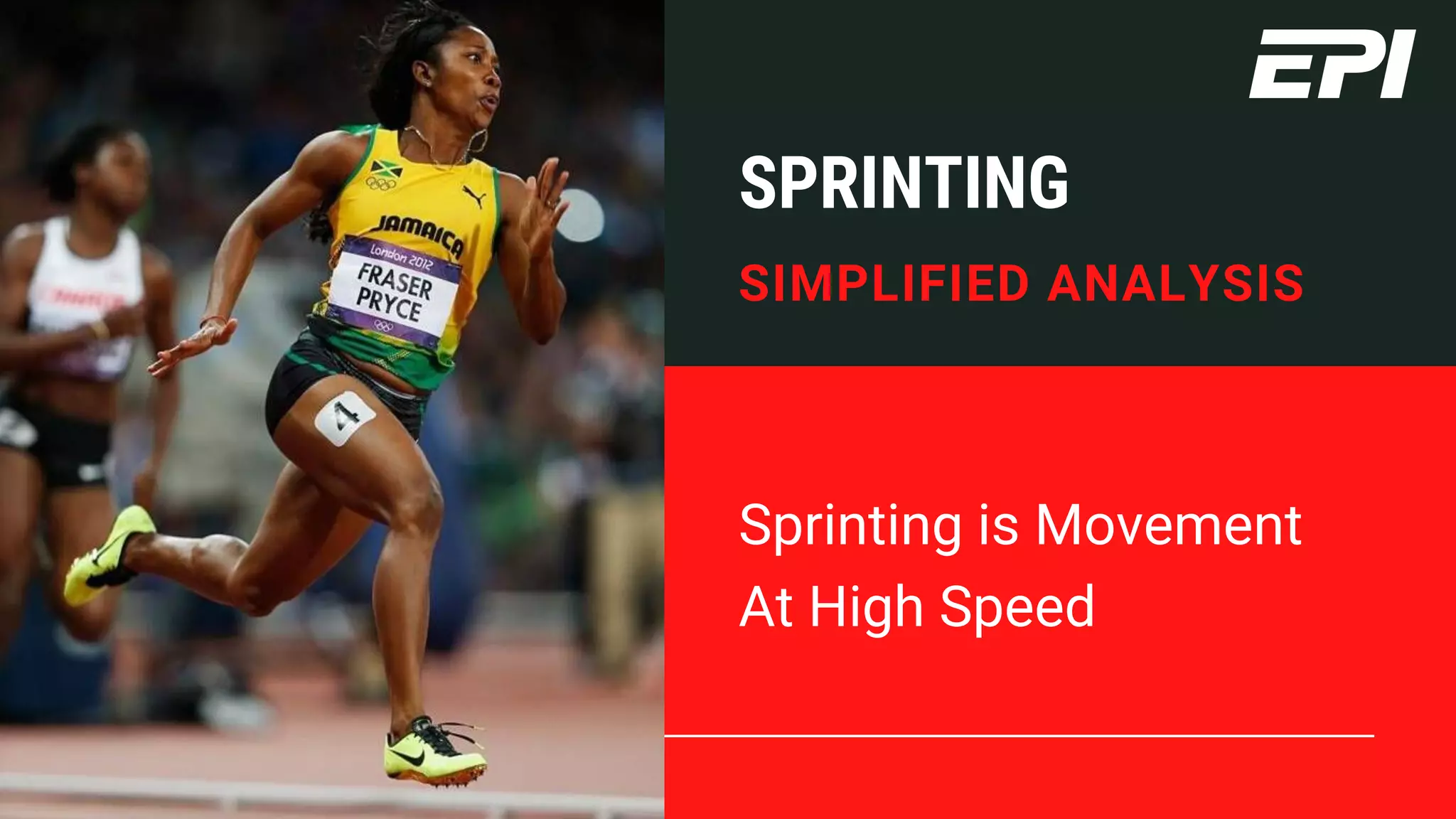 Sprinting is Movement
At High Speed
SIMPLIFIED ANALYSIS
SPRINTING
 