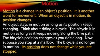 Day 2 - Force and Motion - Motion and Speed Power Point.pptx
