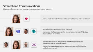 Streamlined Communications
Give employees access to real-time assistance and support
After a product recall, Marne watches...