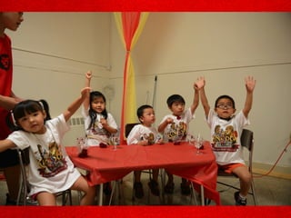 Crew cheering
 