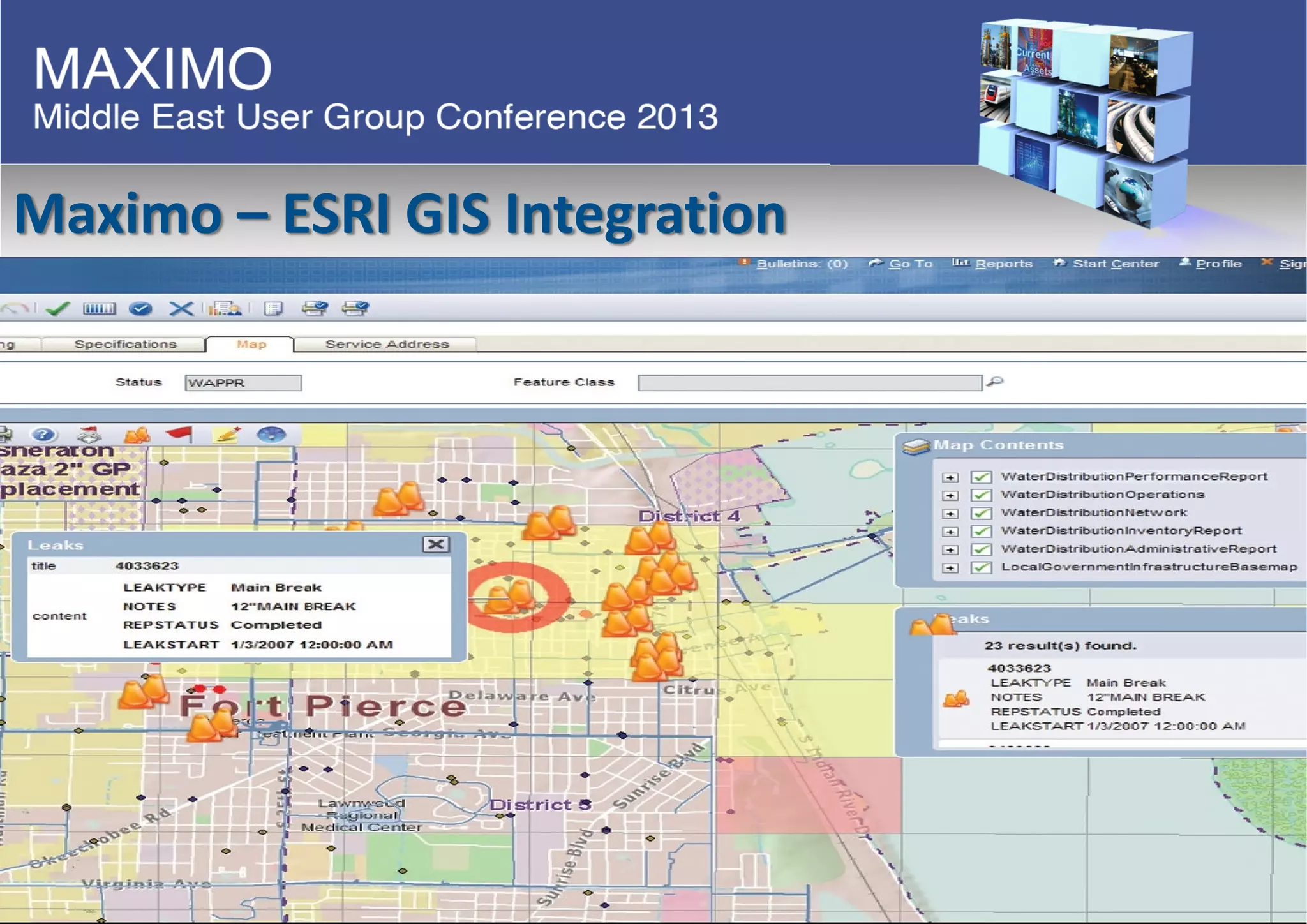 Maximo – ESRI GIS Integration
 