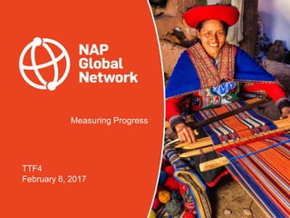 Measuring Progress
TTF4
February 8, 2017
 