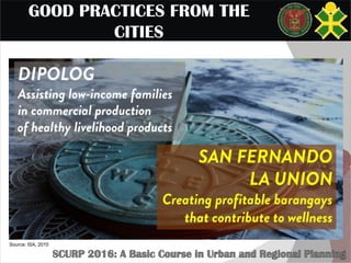 GOOD PRACTICES FROM THE
CITIES
Source: ISA, 2015
 