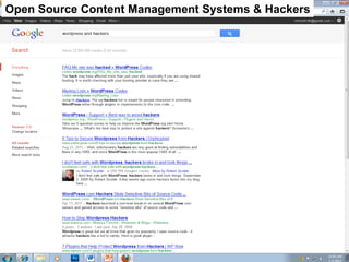 Open Source Content Management Systems & Hackers 