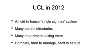 Password lifespans at UCL - a training opportunity