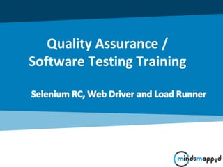 Selenium RC, Selenium WebDriver and HP LoadRunner