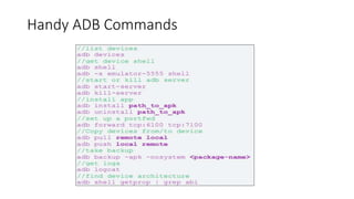 Handy ADB Commands
 