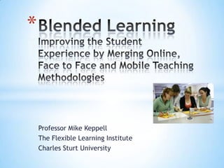 *



    Professor Mike Keppell
    The Flexible Learning Institute
    Charles Sturt University
 