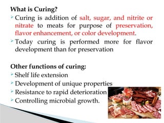 Day 2 Curing of Meat power point presentation | PPTX