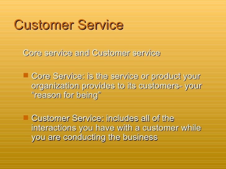 how do you define good customer service