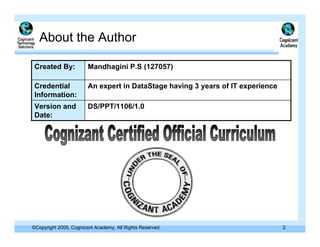 Day 2 Data Stage Manager 11.0