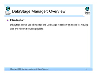 Day 2 Data Stage Manager 11.0