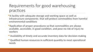 Storage Practice Guide Day2_Good_storage_practice.in Healthcare | PPTX