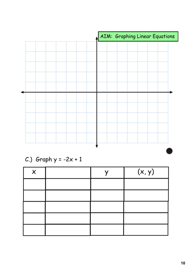 Day 2 graphing linear equations | PDF | Physics | Science