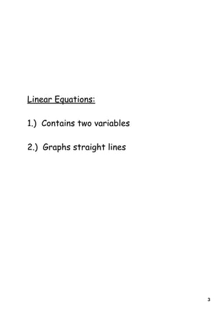 Day 2 graphing linear equations | PDF