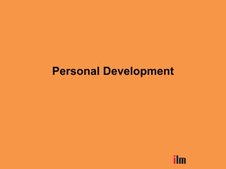 Personal Development
 