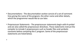 Comprehensive Introduction to C Programming and Language Concepts | PPTX