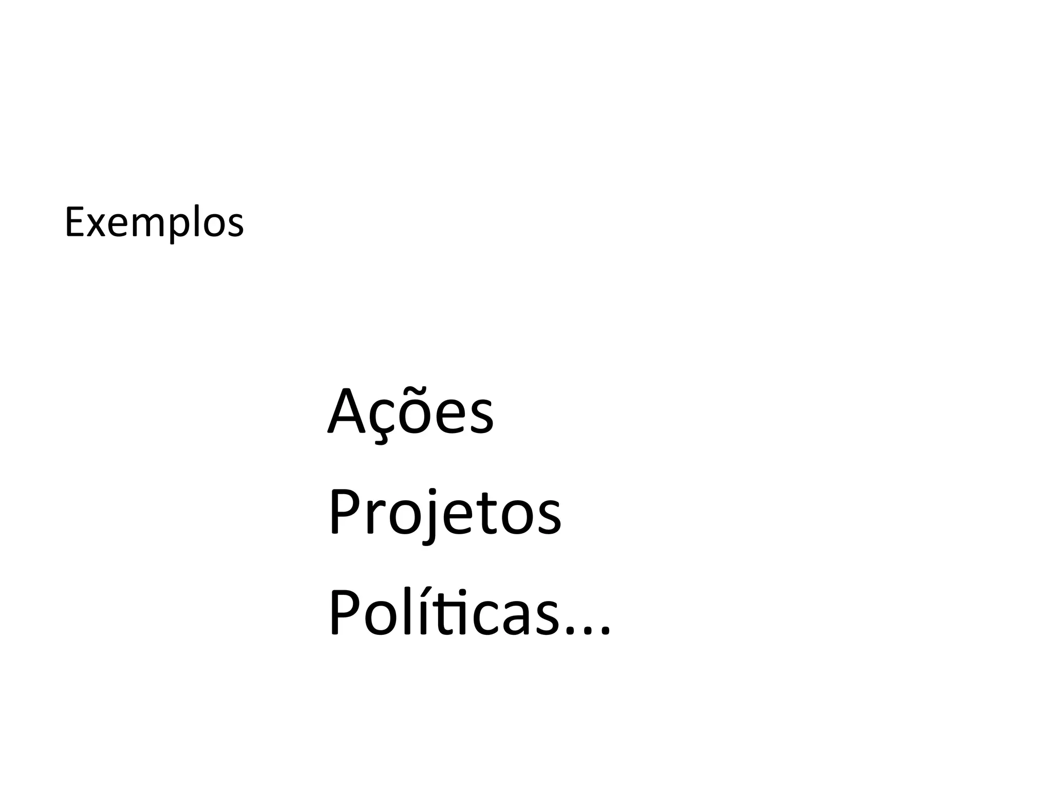 Exemplos	
  	
  

	
  
                   Ações	
  
                   Projetos	
  
                   PolíLcas...	
  
 