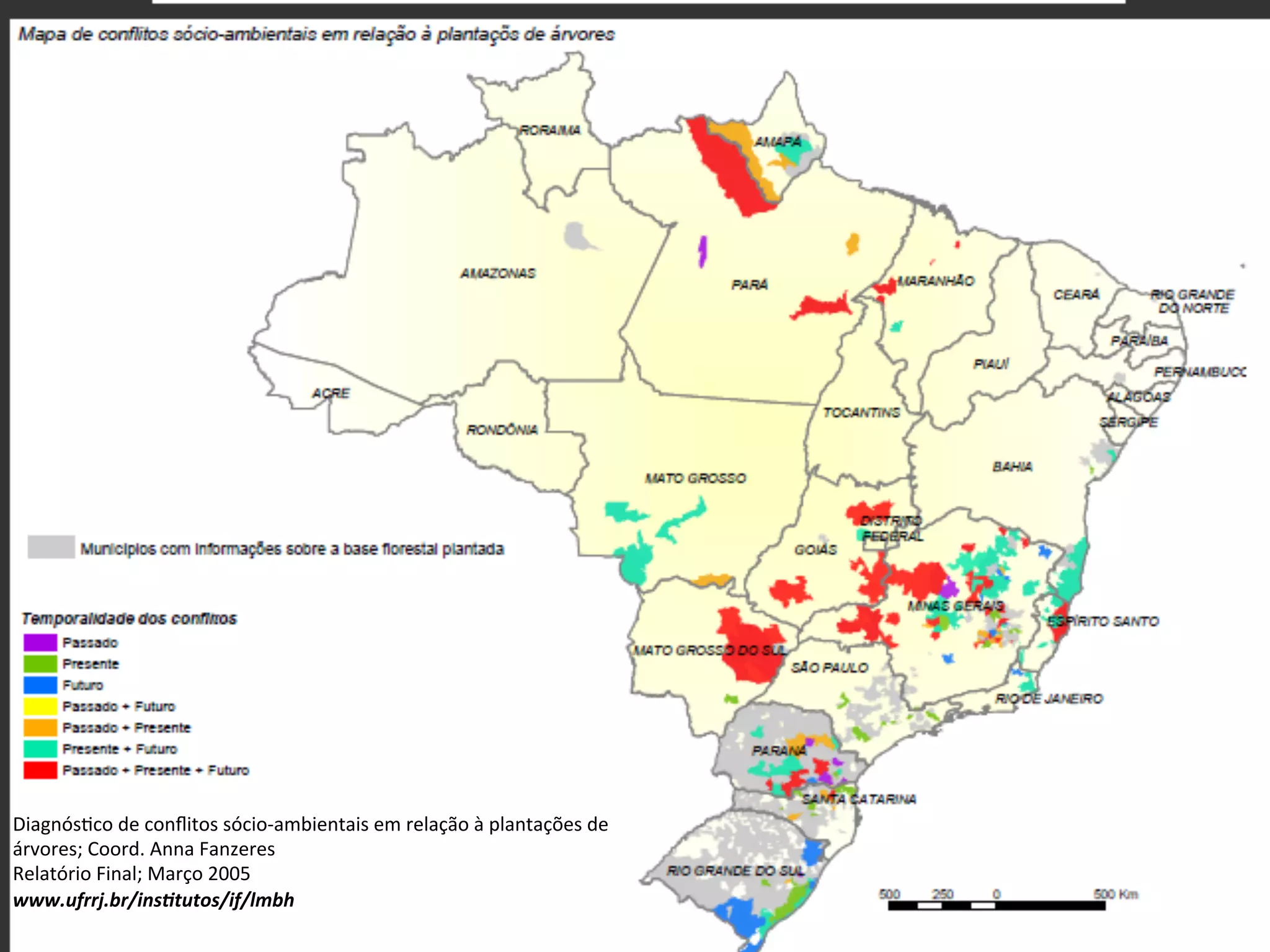 DiagnósLco	
  de	
  conﬂitos	
  sócio-­‐ambientais	
  em	
  relação	
  à	
  plantações	
  de	
  
árvores;	
  Coord.	
  Anna	
  Fanzeres	
  
Relatório	
  Final;	
  Março	
  2005	
  
www.ufrrj.br/ins6tutos/if/lmbh	
  
 