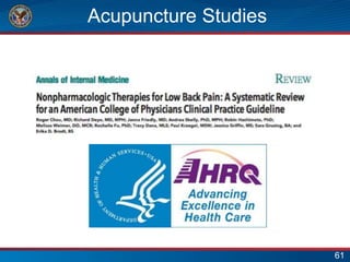 Acupuncture Studies
61
 