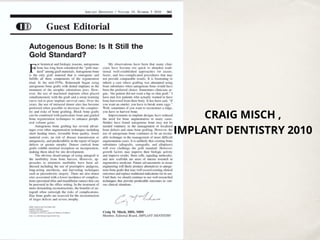Guided bone regeneration in implantology and periodontology | PDF