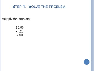 39x25 Math Problem Percent, ratios, proportions, fraction | PPTX