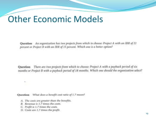 Other Economic Models
19
 