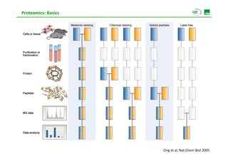 Proteomics: Basics




                     Ong et al, Nat Chem Biol 2005
 