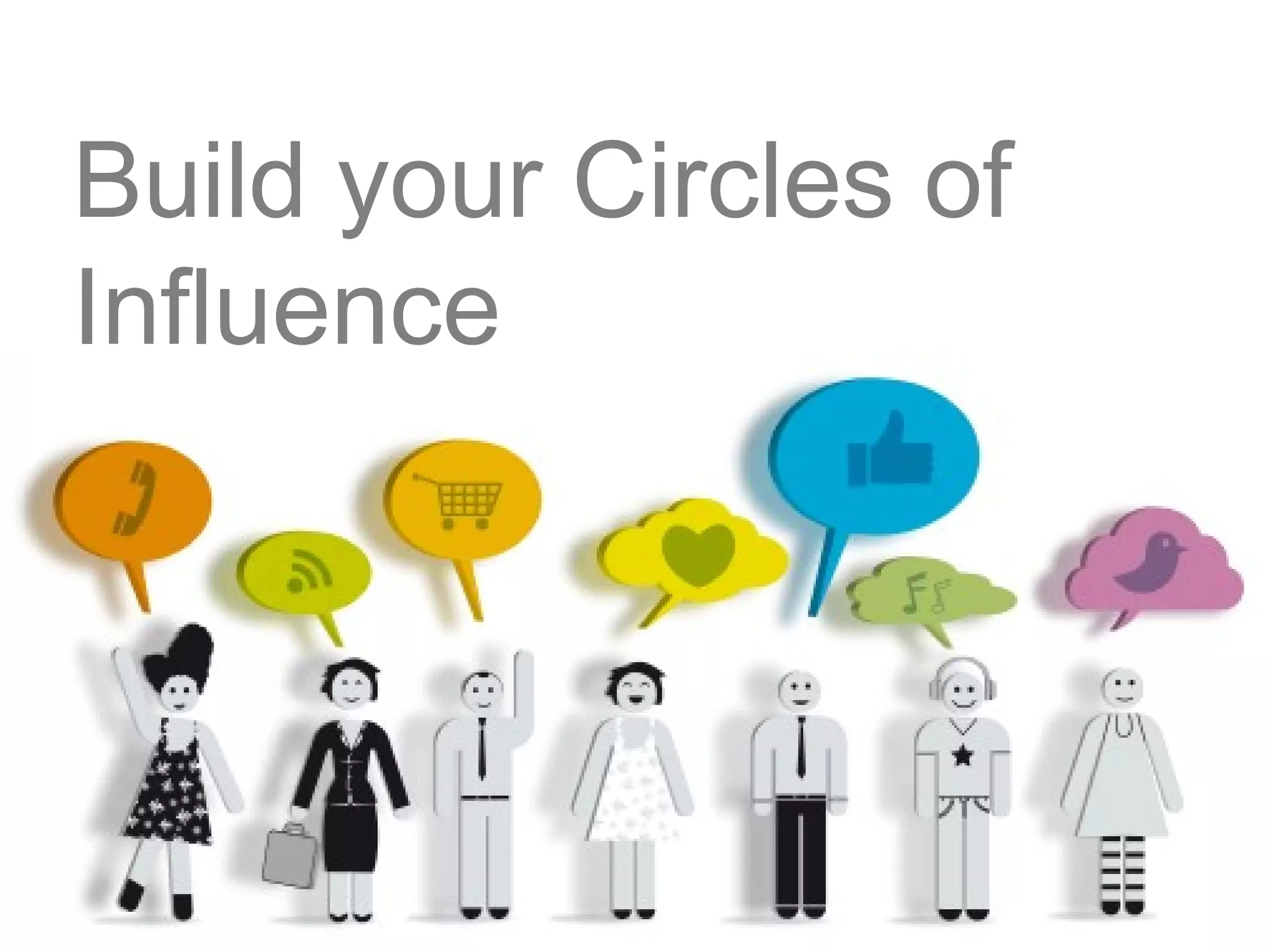 Build your Circles of
Influence
 
