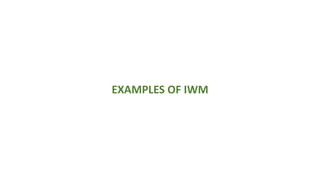 EXAMPLES OF IWM
 