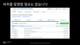 © 2019, Amazon Web Services, Inc. or its affiliates. All rights reserved.
바퀴를 발명할 필요는 없습니다
 