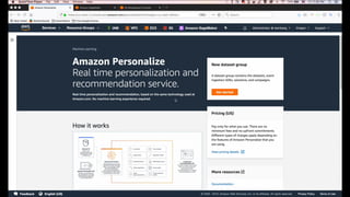 © 2019, Amazon Web Services, Inc. or its affiliates. All rights reserved.
Amazon Personalize 데이터 입력 – 데모
 