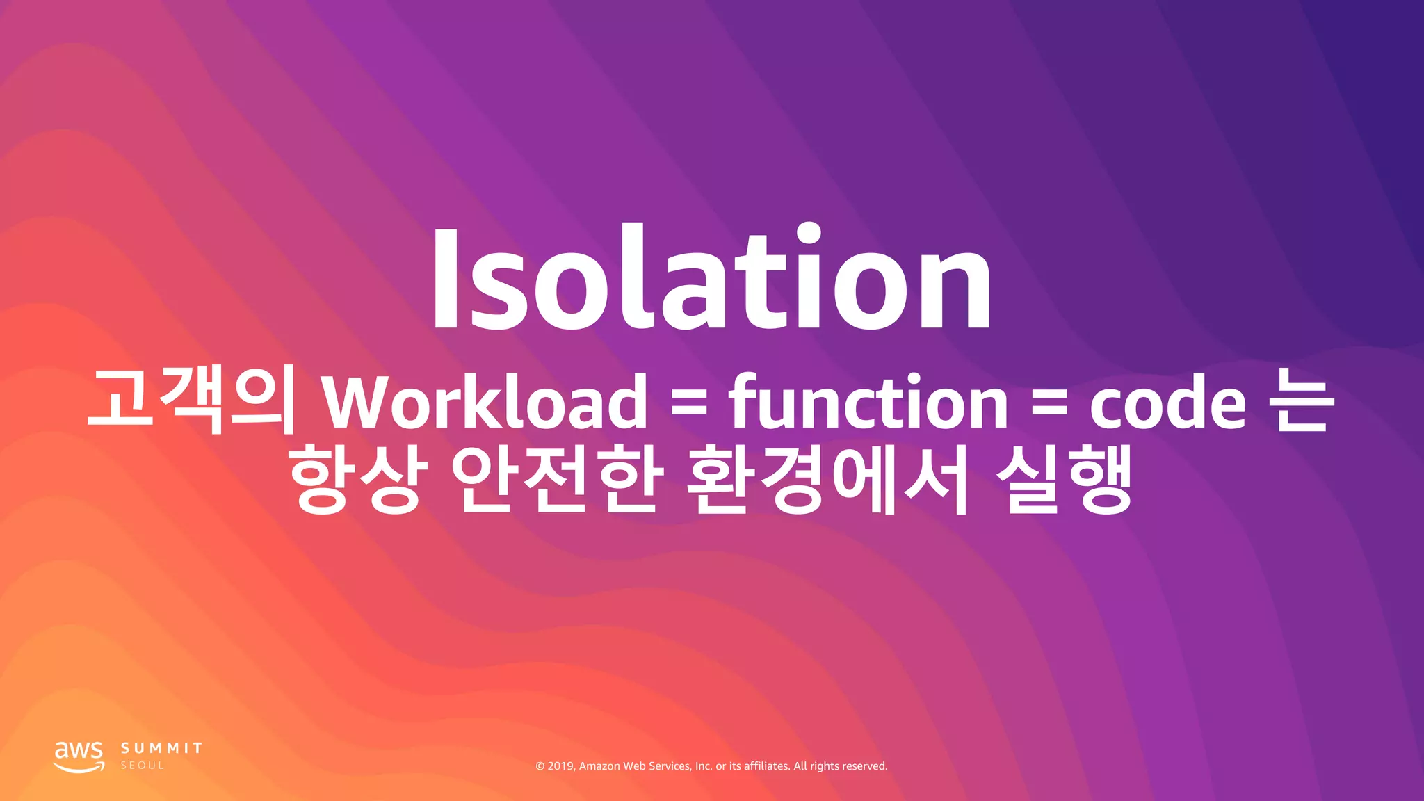 © 2019, Amazon Web Services, Inc. or its affiliates. All rights reserved.
 