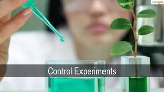 Control Experiment
Control Experiments
 