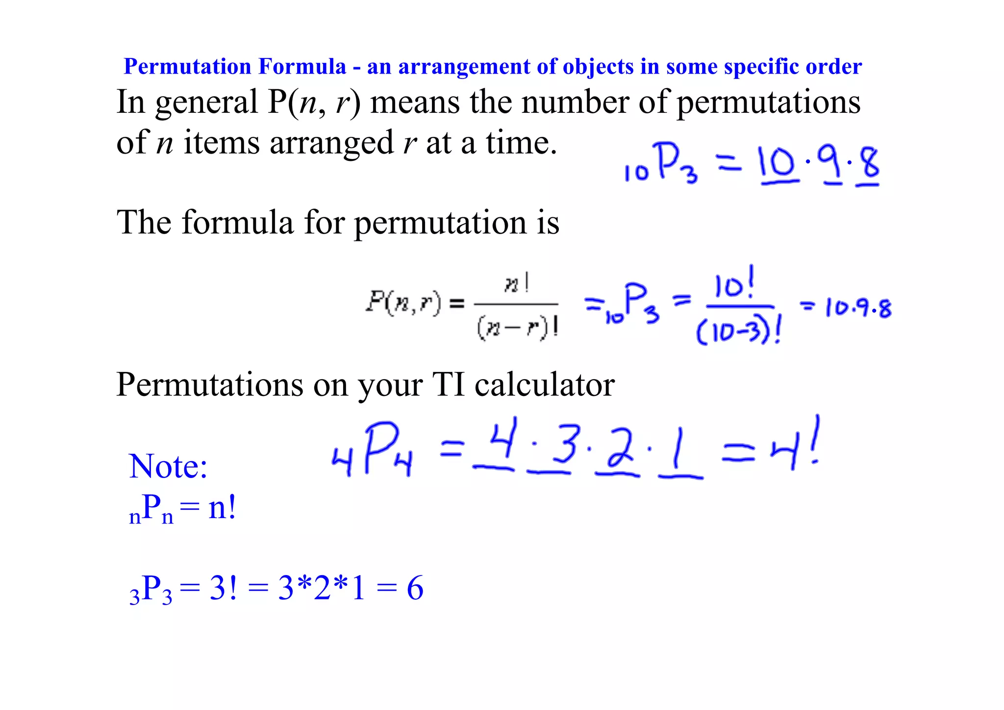 Probability Day 3 - Permutations and Combinations | PPT